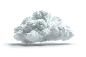 Cloud computing isolated on white background, close up