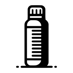 Sleek and Practical Water Container Icon Highlighting a Durable Thermos in Vector Art