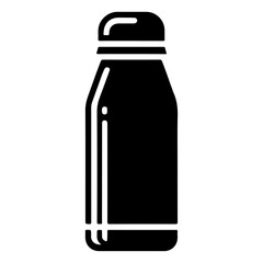 Portable and Insulated Water Thermos Icon in a Clean Vector Design for Everyday Convenience