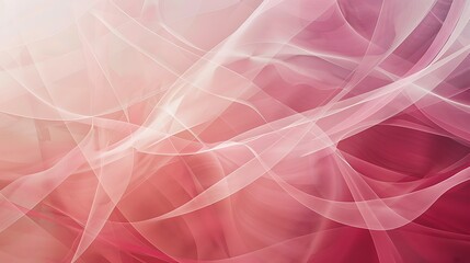 Abstract Pink and White Curved Lines Background