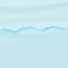 Winter snow mount background