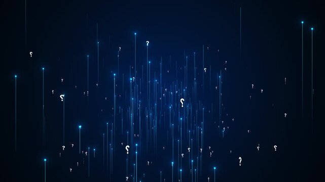 Abstract Question mark icon, problem sign Many Questions icon background texture lights question marks. help and quiz symbols Help support, problem symbol, think education, confusion search Ask, help