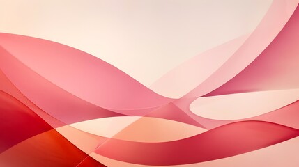 Abstract Pink and Red Wave Background