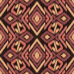 Ikat, Oriental Ethnic Folk Fabric Patterns, Woven Fabric Patterns, Aztec Geometric Clothing Art, Prints, Covers, Wallpaper, Carpet Patterns, Fabric Pattern Design Art.