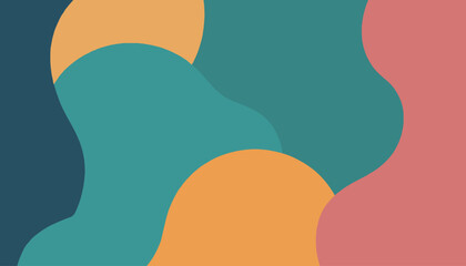 Colorful Abstract Shapes with Dots