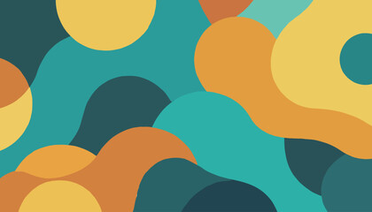 Colorful Abstract Shapes with Dots