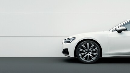 Sleek design of luxury sedan urban setting automotive photography