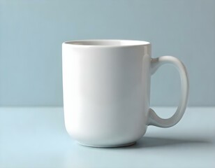 Obraz premium mug, ceramic, plain, glossy, finish, photorealistic, isolated, image, centered, color, background, minimalist, modern, clean, simple, elegant, design, shiny, smooth, drinkware, cup, beverage, coffee, 