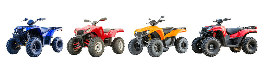 Collection ATV Isolated On Transparent Background