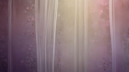 Sheer white curtain background with soft lighting, evoking a light and airy atmosphere