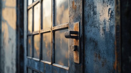 Rusty Door Detail: A Glimpse into Time's Passage