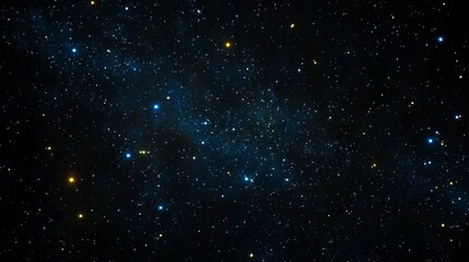 Obraz premium Dark blue starry night sky background filled with twinkling stars astrophotography cosmic wonder mesmerizing pattern star cluster