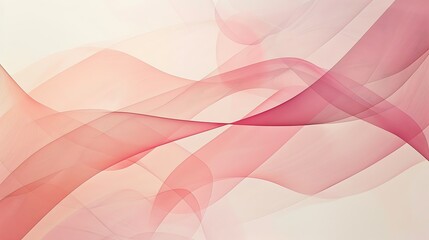 Abstract Pink and White Wave Background