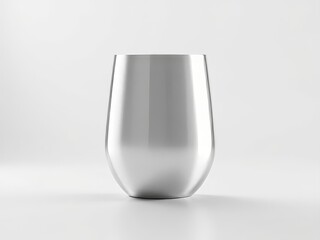 Modern stemless wine glass mockup, showcasing elegant branding.