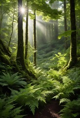 morning in the forest