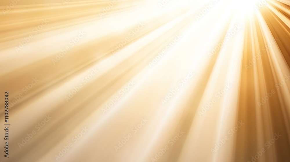 Poster golden light rays breaking through clouds in a bright and luminous sky creating an inspiring and upl