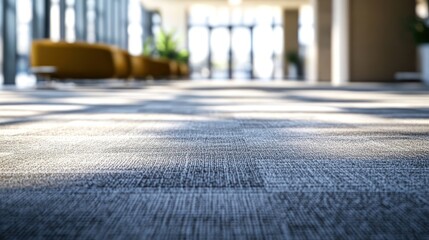 Modern Office Interior: Carpet Texture and Sunlight