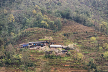 Spring landscape in Ha Giang - Northern mountainous province of Vietnam