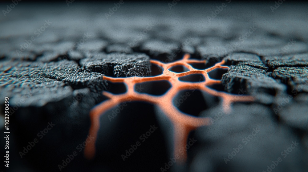 Aufkleber abstract neural network ai technology connections data science digital brain str
