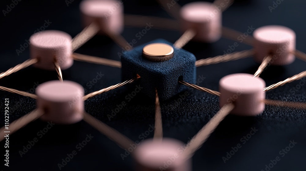 Poster network connection abstract digital technology global communication data innovation i