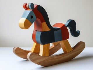 wooden rocking horse