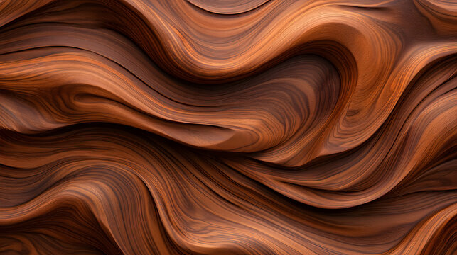 Seamless Wood Texture Waves Natural Art Display Woodworking Craft Warm Environment Close-Up Viewpoint Nature's Design Mastery