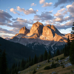 sunrise over the mountains