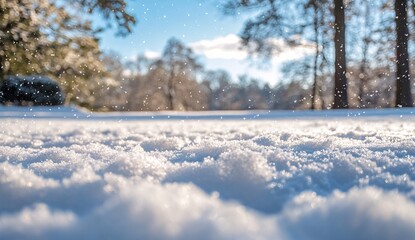 Obraz premium snow covered trees