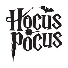 Happy Halloween Silhouette lettering calligraphy typography with bats, spiders, and pumpkins. Vector