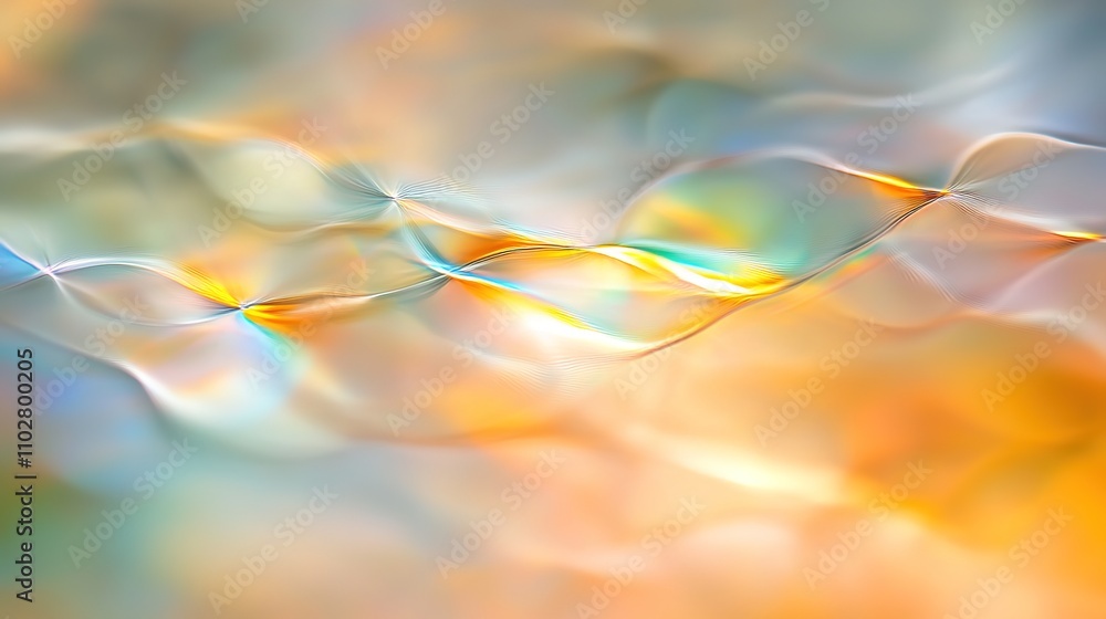 Poster ethereal waves of light and color projecting a dreamlike atmosphere perfect for abstract art and bac