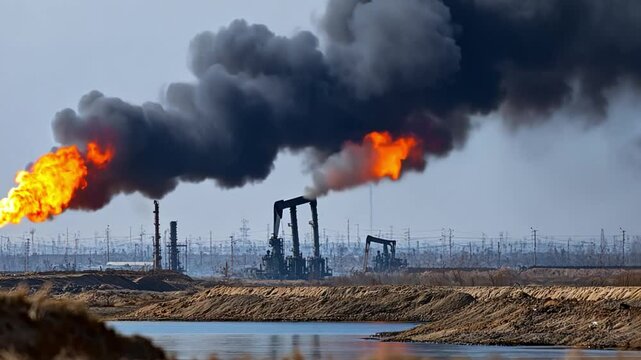 Oil and gas in geopolitical conflicts, highlighting the global impact of energy resources