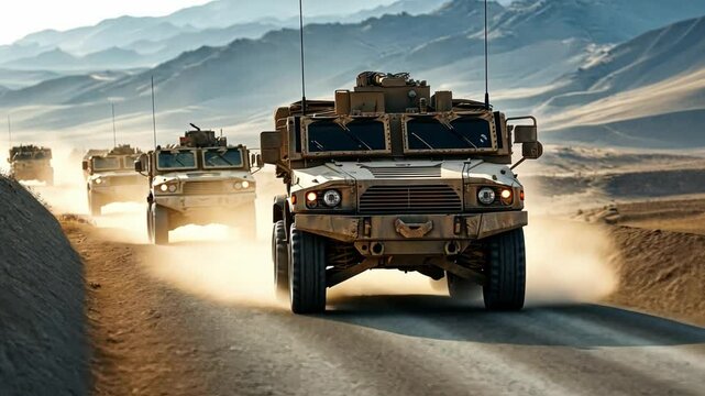 Military logistics planning, with strategic movement of troops, supplies, and equipment across challenging terrain