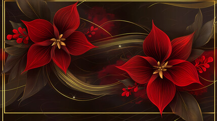 elegant christmas invitation card