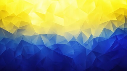 Obraz premium Abstract Geometric Background with Blue and Yellow Triangular Shapes