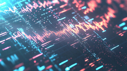 Fototapeta premium Cryptocurrency market trends with digital charts and price fluctuations 