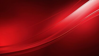 Abstract curved red shape on red background with lighting effect and copy space for text. Luxury design style.