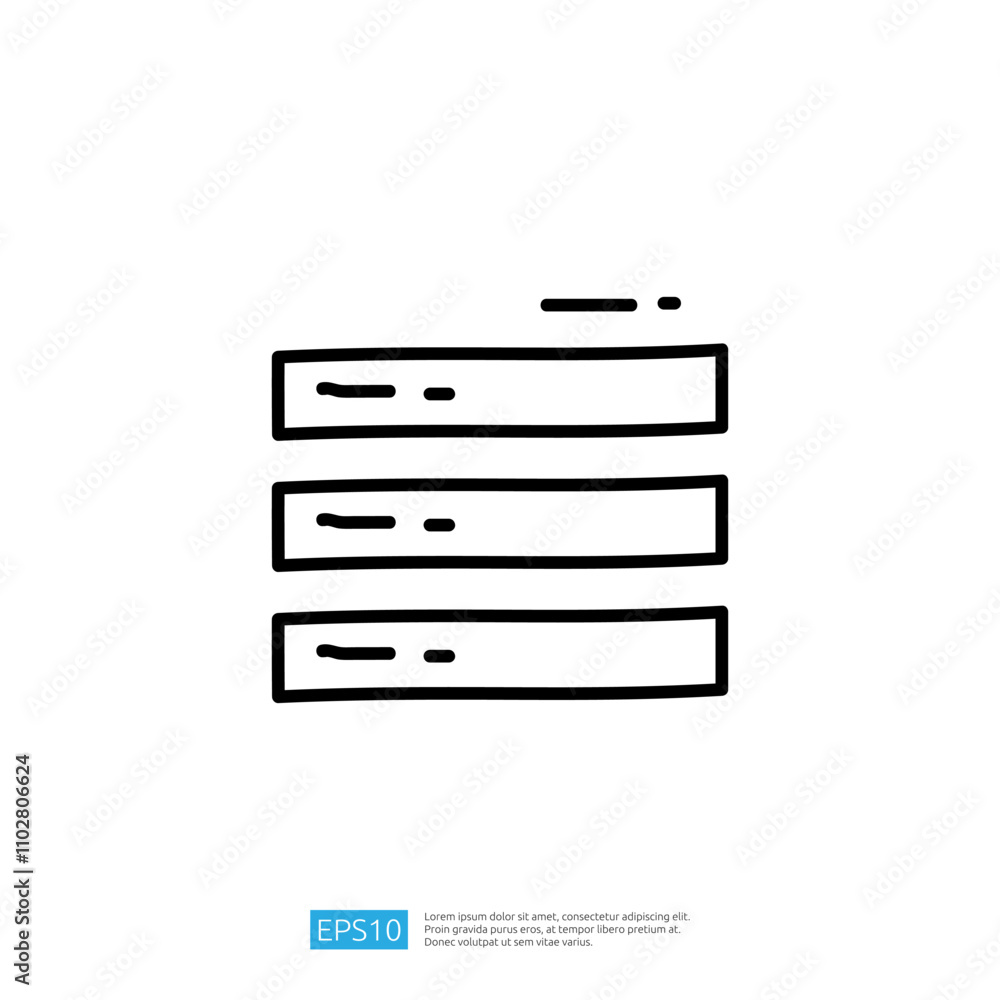 Poster the image features three horizontal lines stacked vertically, resembling a simplified representation