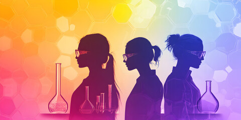 Women and Girls in Science Concept for International Day Celebration