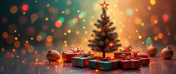 Christmas cards, New Year's cards, banners: Santa Claus, reindeer, Christmas trees, candles, cookies, chocolate, snowballs, snowmen, and more