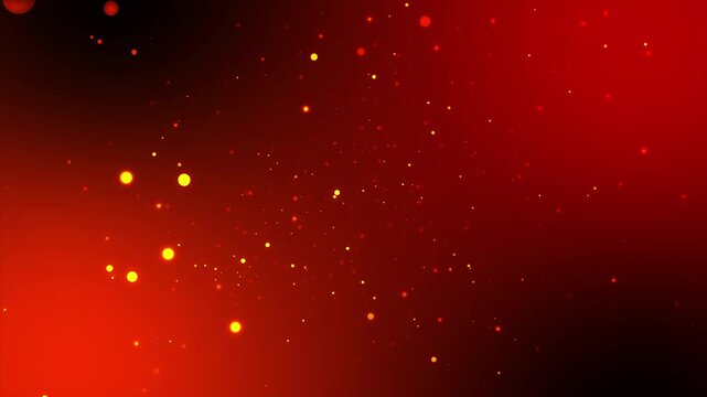 abstract red dot wave and dust particles flying background, Motion of digital data flow. Big data background concept red dot. red background. particle red dot 4k.