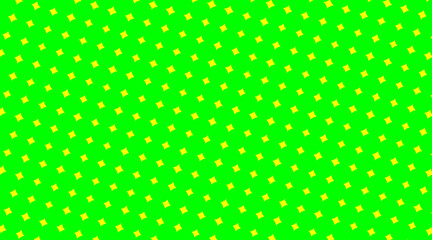 Yellow green random halftone raster circle print dots pattern random simple crazy background comic book illustrated. Modern design with rectangles in abstract style