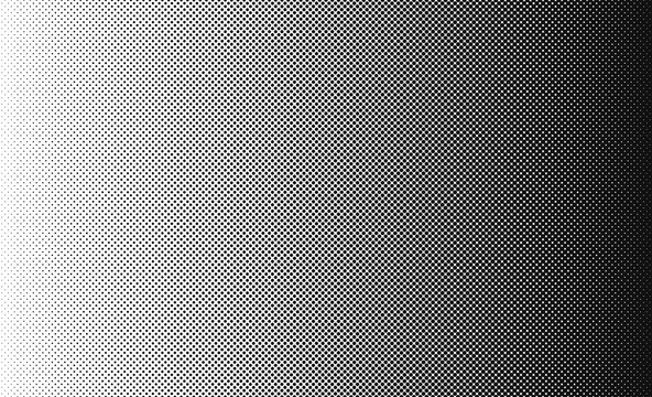 Dotted halftone gradient texture. Vanishing polka dot background. Repeating dots gradation pattern background. Black fading comic pop art overlay backdrop. Raster effect wallpaper