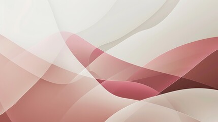Abstract Pink and White Curved Background