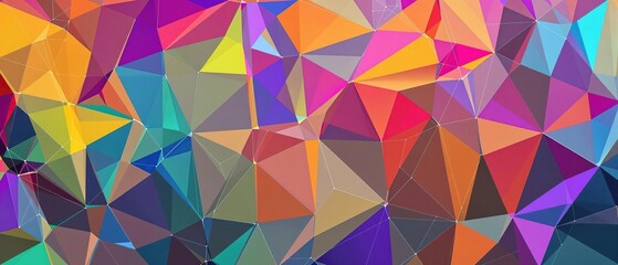 Geometric triangle background with abstract shapes forming a unique pattern of intersecting lines and shapes, , minimalist style