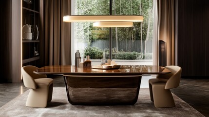 Luxury Dining Room with Exquisite Furniture