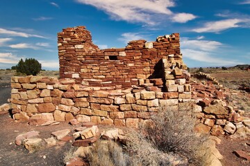 Lomaki Pueblo in Wupatki National Monument Arizona.