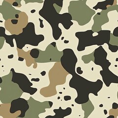 Tactical Military Frogskin Hunting Hunter Camouflage Pattern, Seamless Camo Texture