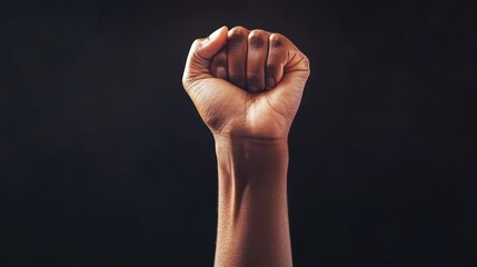 A Raised Fist: A Symbol of Strength and Resistance