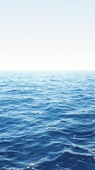 Obraz premium Ocean surface with a calm and peaceful atmosphere and gentle ripples, calm waters, soft ripples, sunny day
