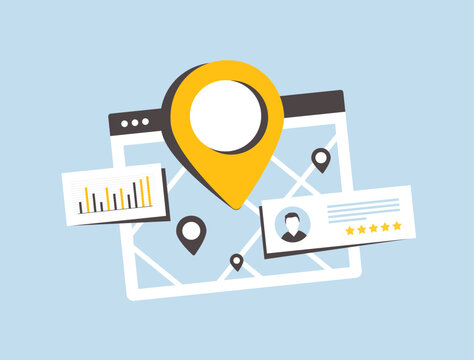 Local SEO for small businesses with maps, location pins, star ratings, customer reviews. Boost visibility, attract local customers and improving search rankings through feedback and analytics data